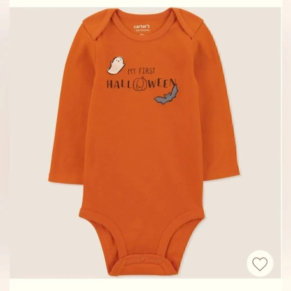 Nwt Unisex Boy or Girl "My First Halloween" Bodysuit.